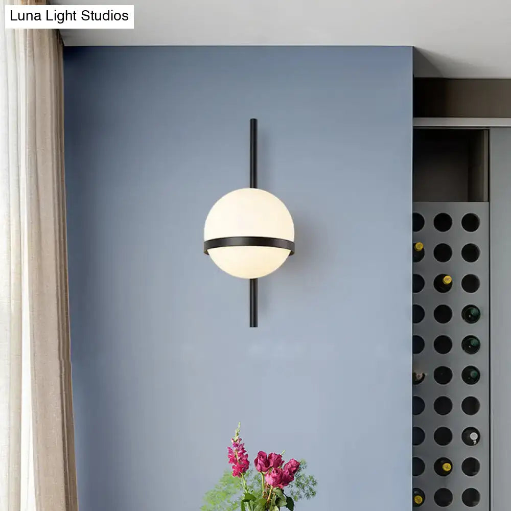 Gold Opal Glass Wall Sconce