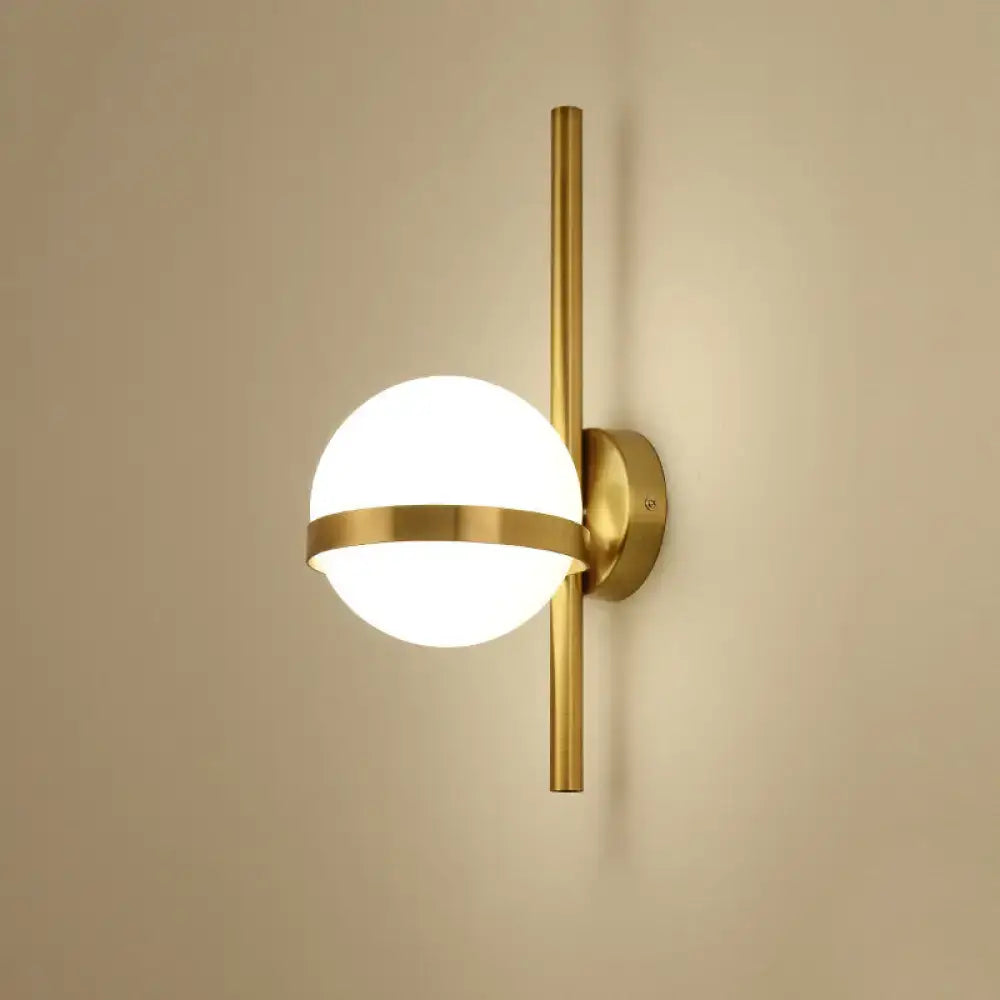 Gold Opal Glass Wall Sconce