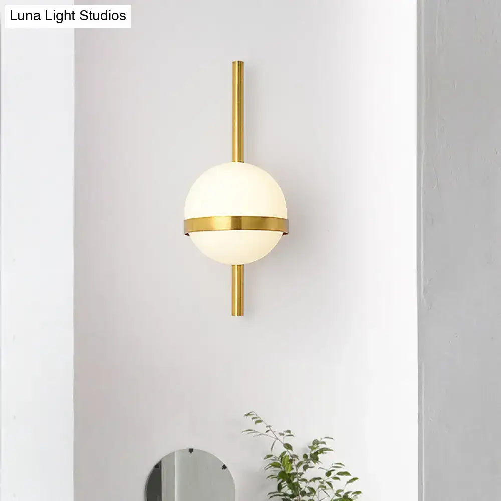 Gold Opal Glass Wall Sconce