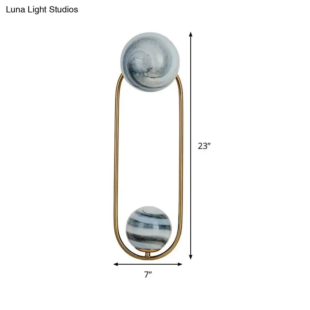 Gold Marble Wall Sconce