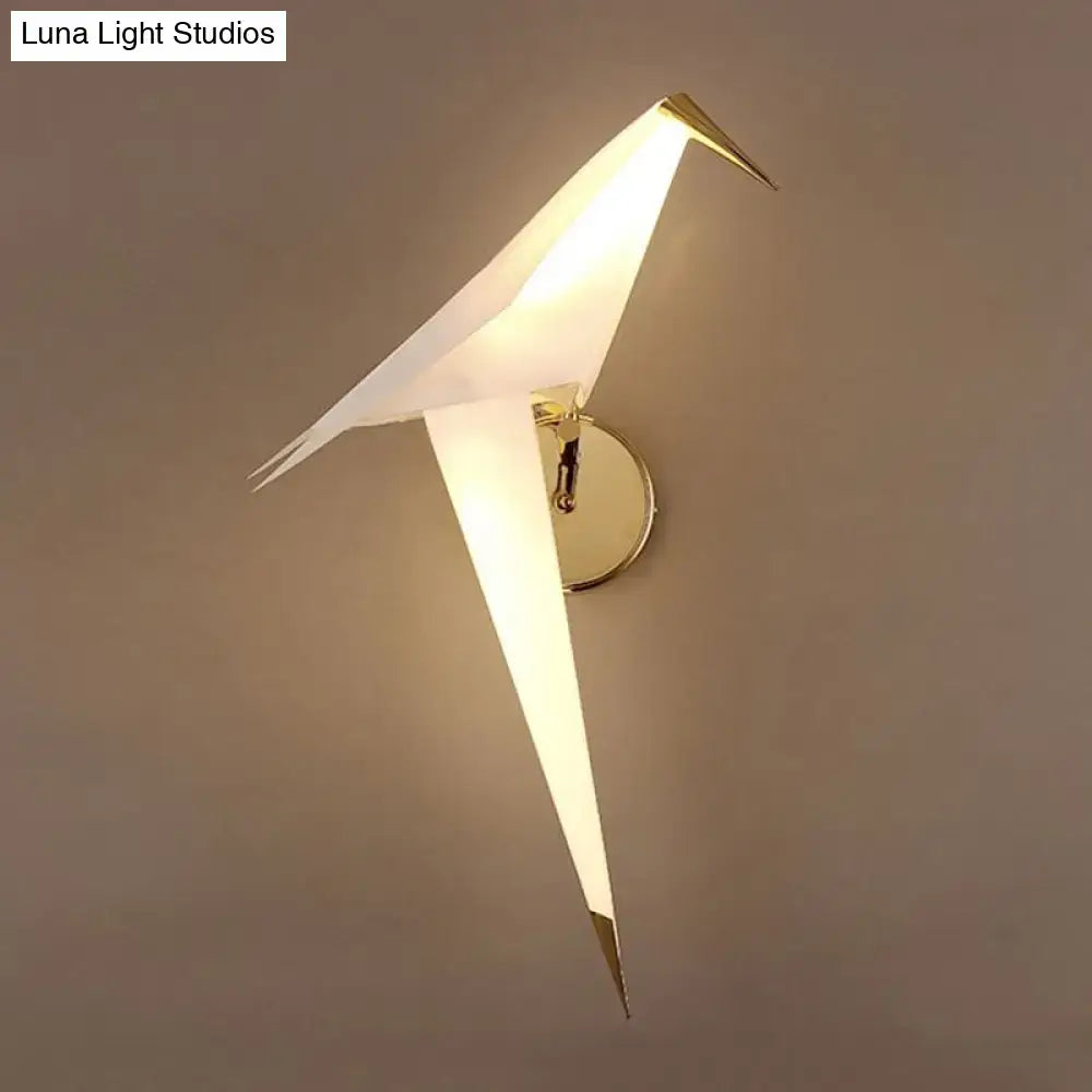 Gold Crane Wall Sconce