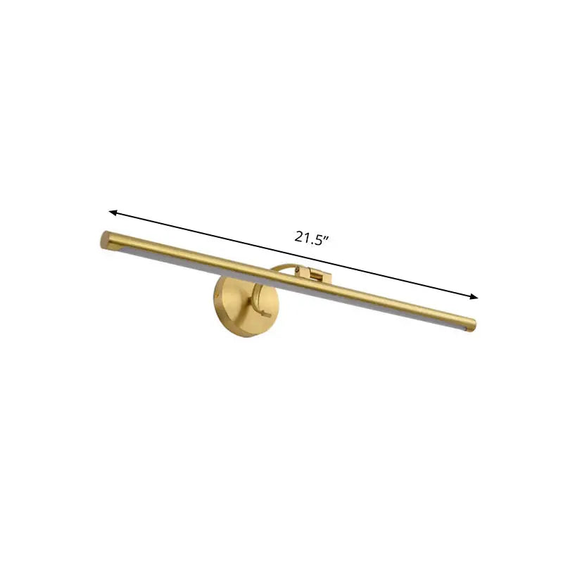 Gold Pipe Vanity Light