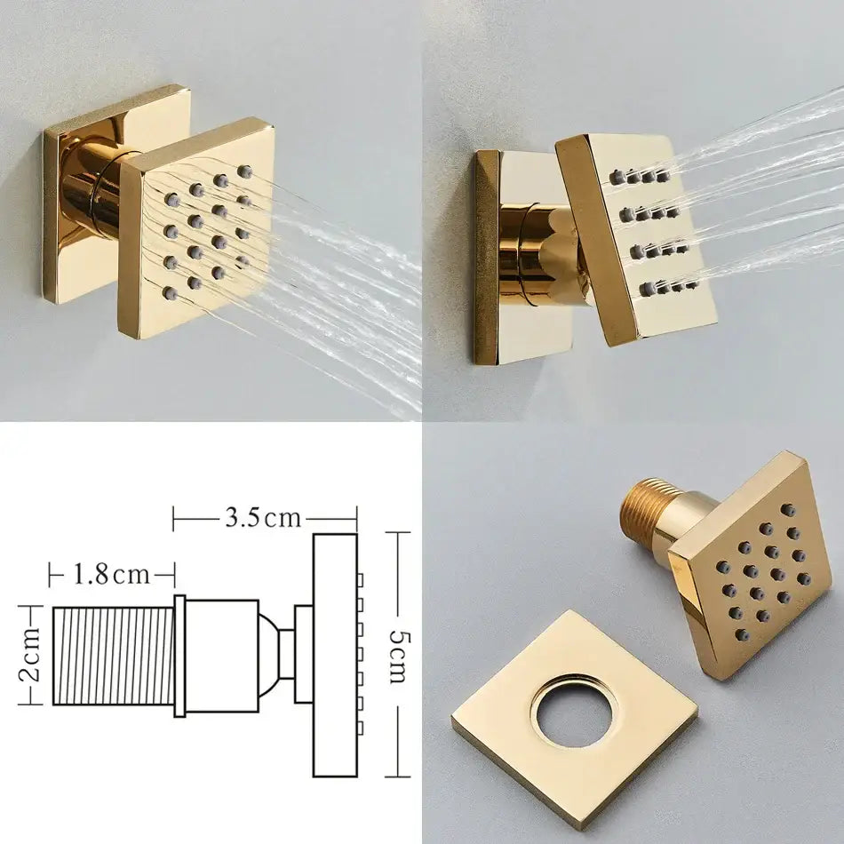 Gold Massage Shower System