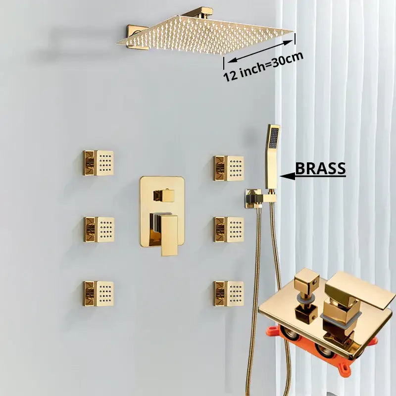 Gold Massage Shower System