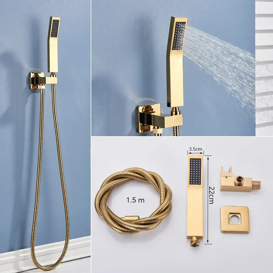 Gold Handheld Shower System