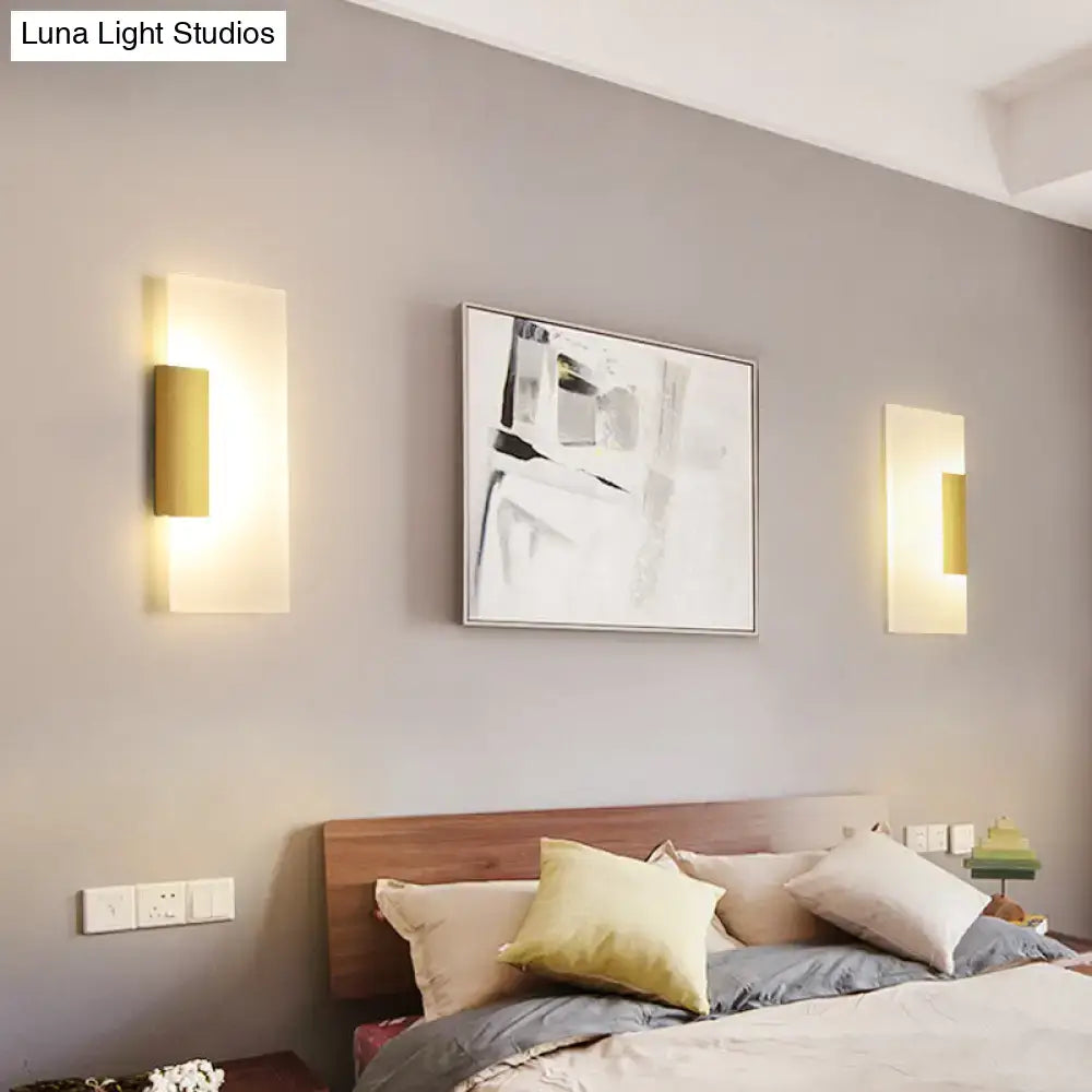 Gold Acrylic Wall Sconce
