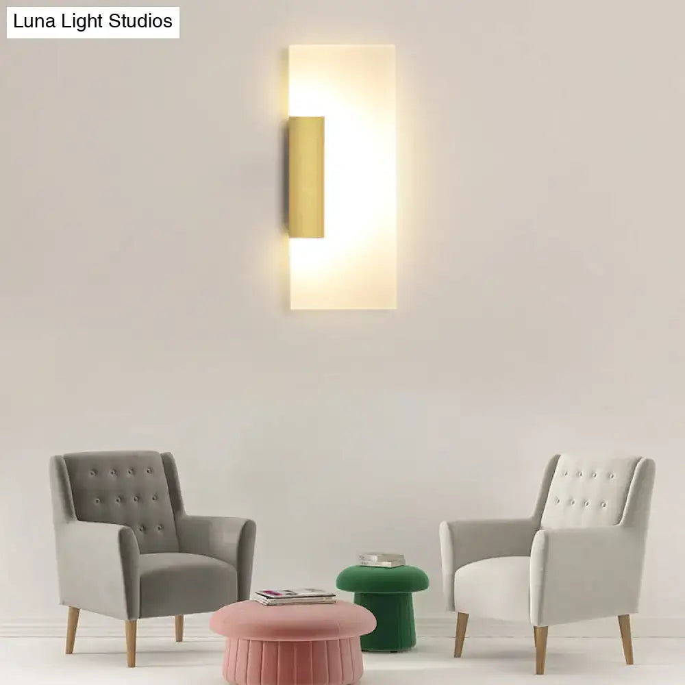 Gold Acrylic Wall Sconce