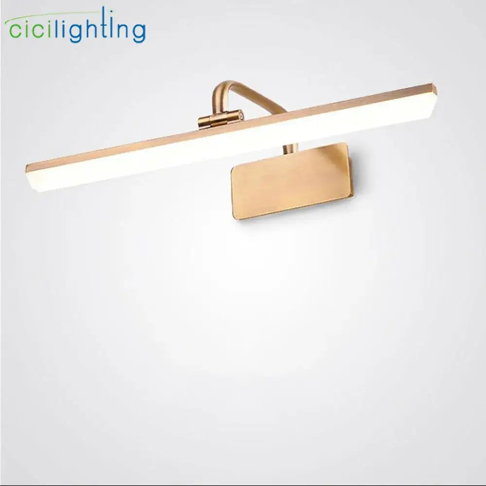 Gold LED Vanity Light 40-70cm Acrylic Finish