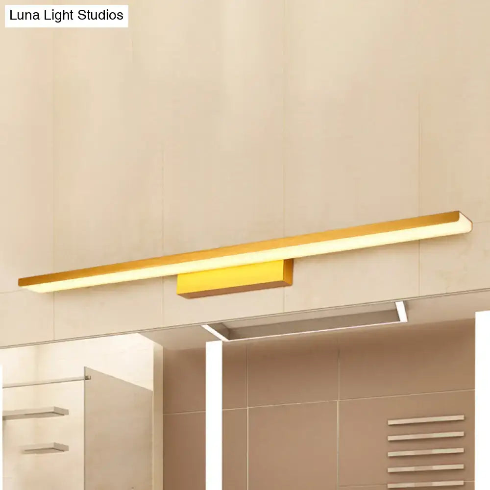 Gold LED Vanity Sconce