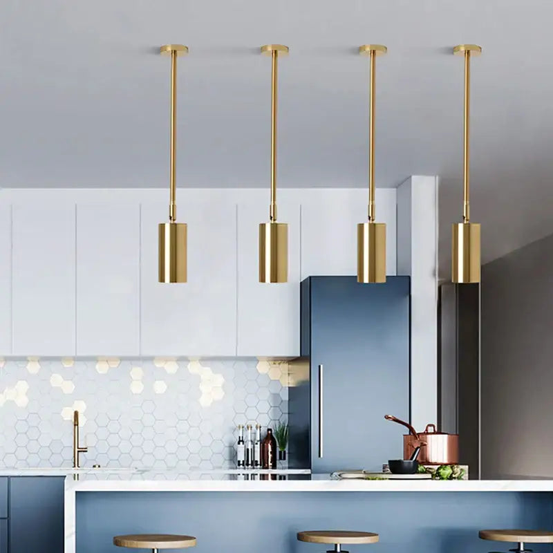 Gold Rotating Pendant Light