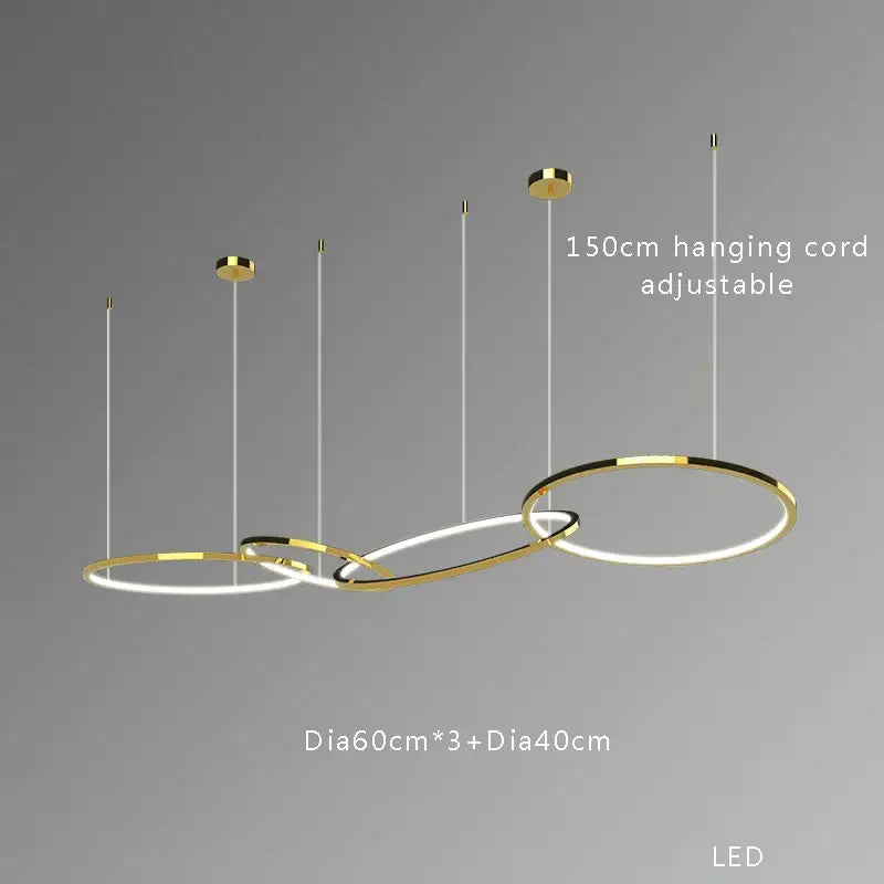 Gold Round Ceiling Chandelier