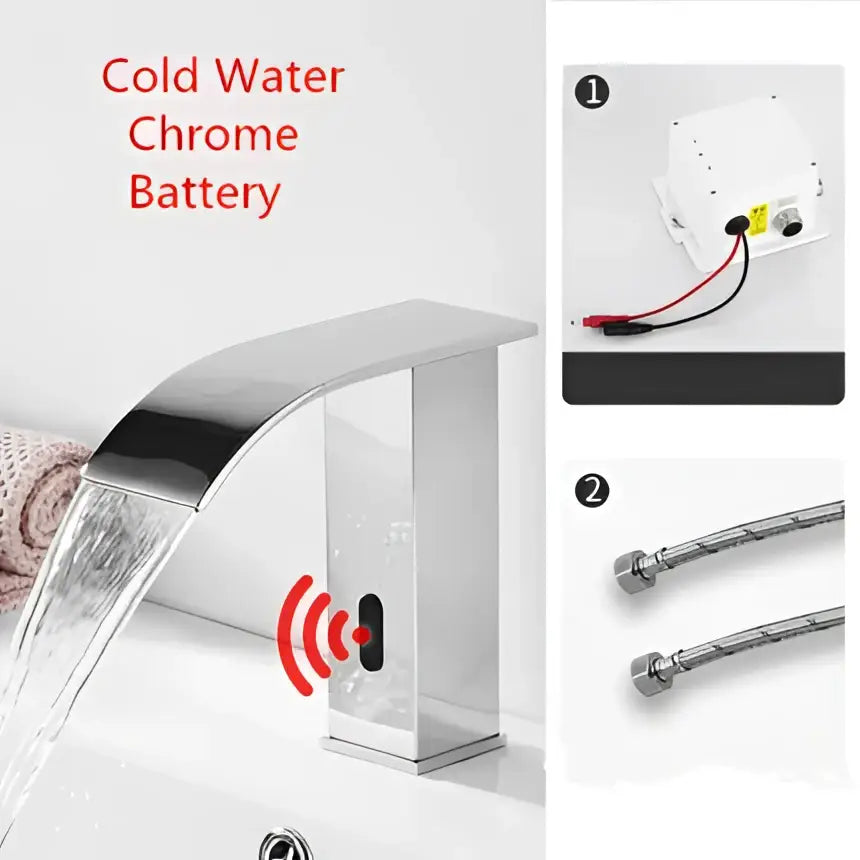 Gold Sensor Waterfall Faucet