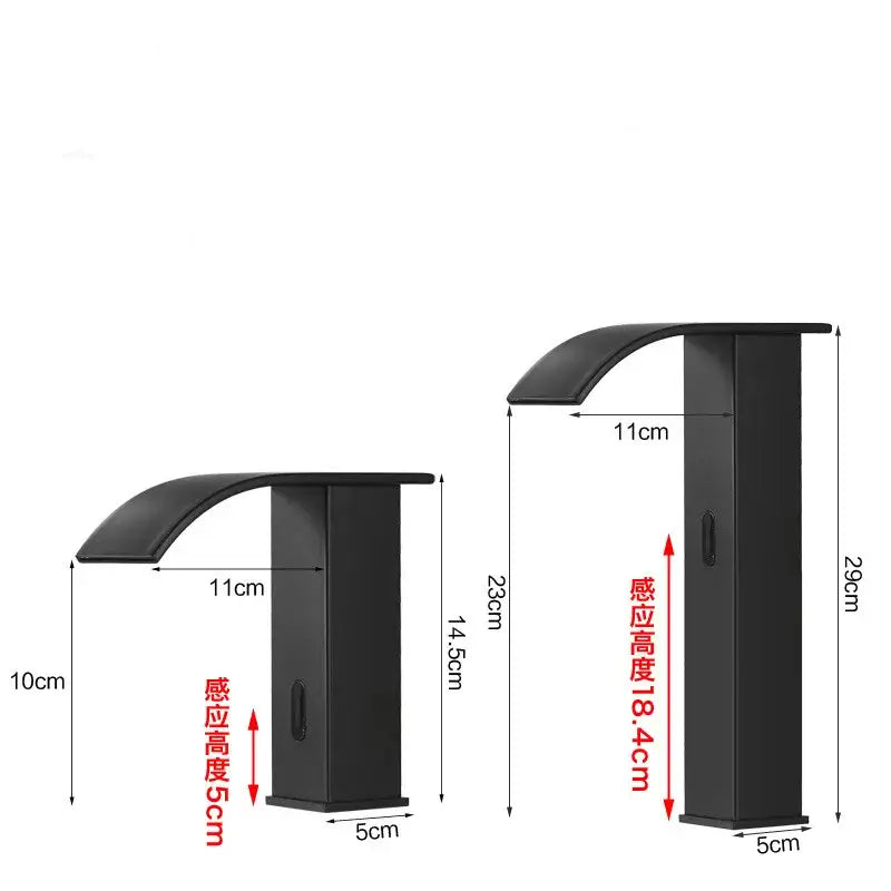 Gold Sensor Waterfall Faucet