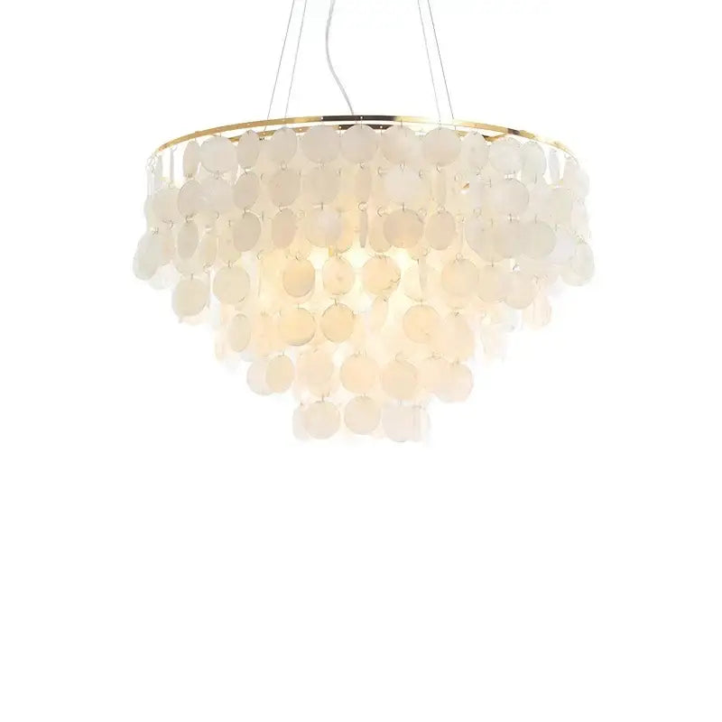 Gold Shell Chandelier