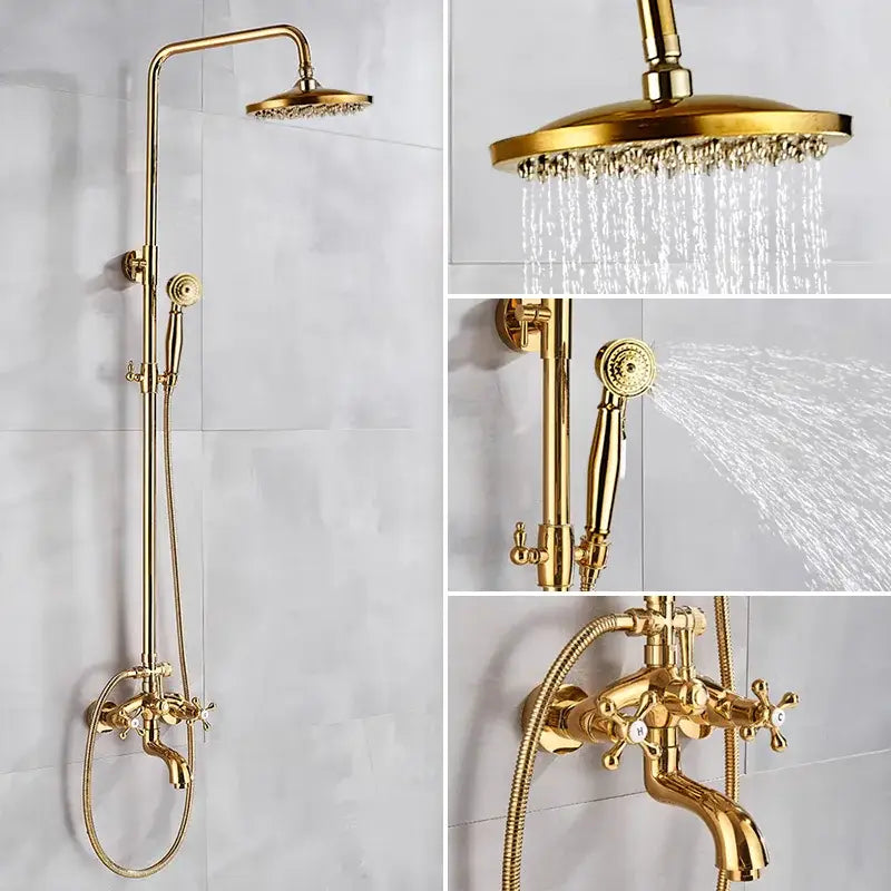Gold Ceramic Shower System