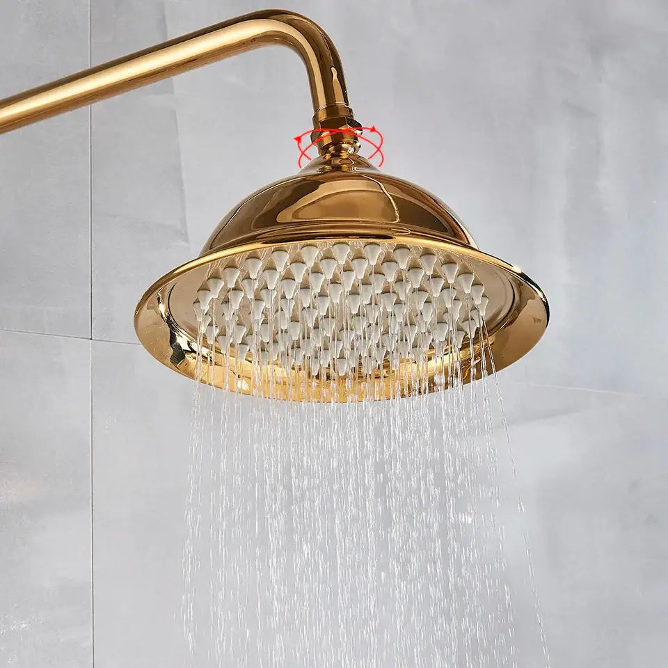 Gold Ceramic Shower System