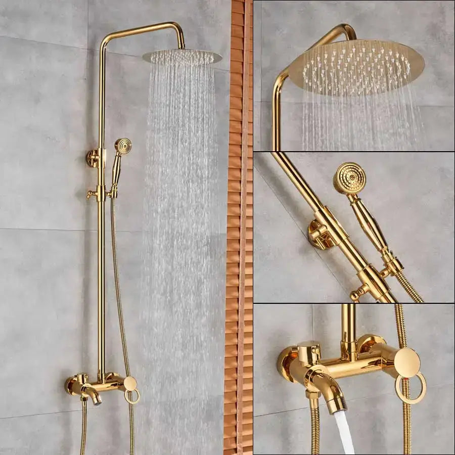 Gold Mixer Shower Taps