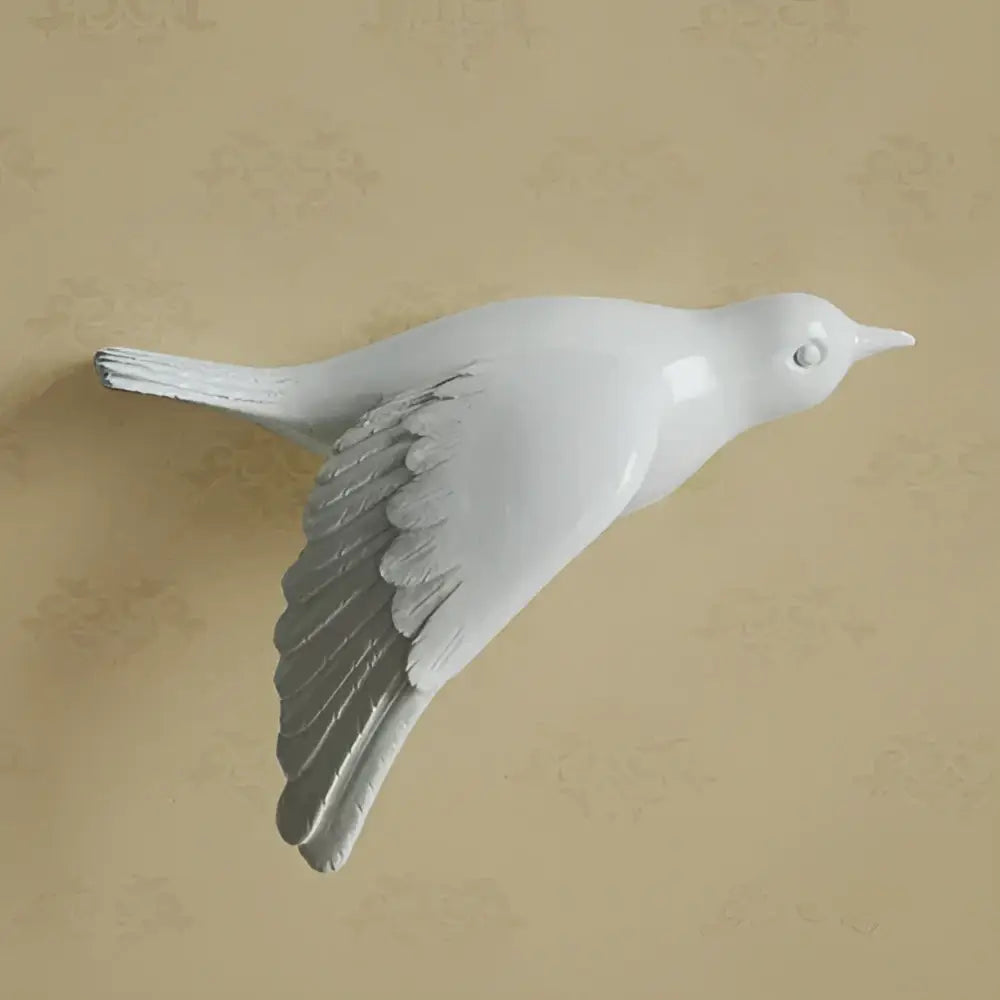 Gold Silver Bird Wall Art
