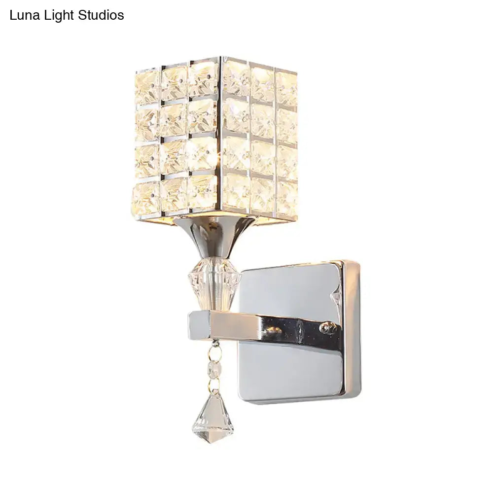 Gold Silver Crystal Sconce