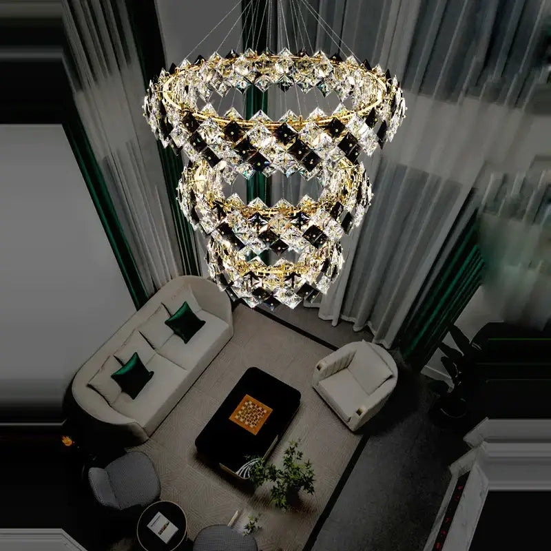 Crystal Round LED Chandelier
