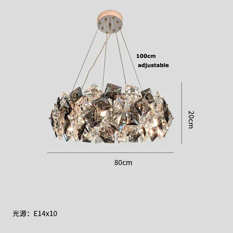 Crystal Round LED Chandelier