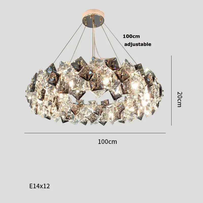 Crystal Round LED Chandelier