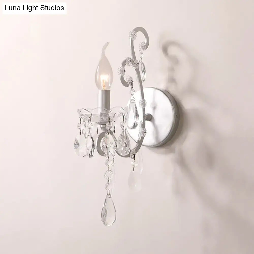 Crystal Drop Wall Sconce
