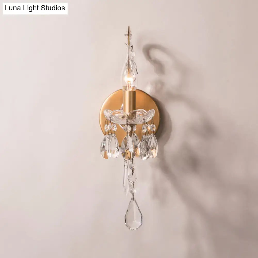 Crystal Drop Wall Sconce