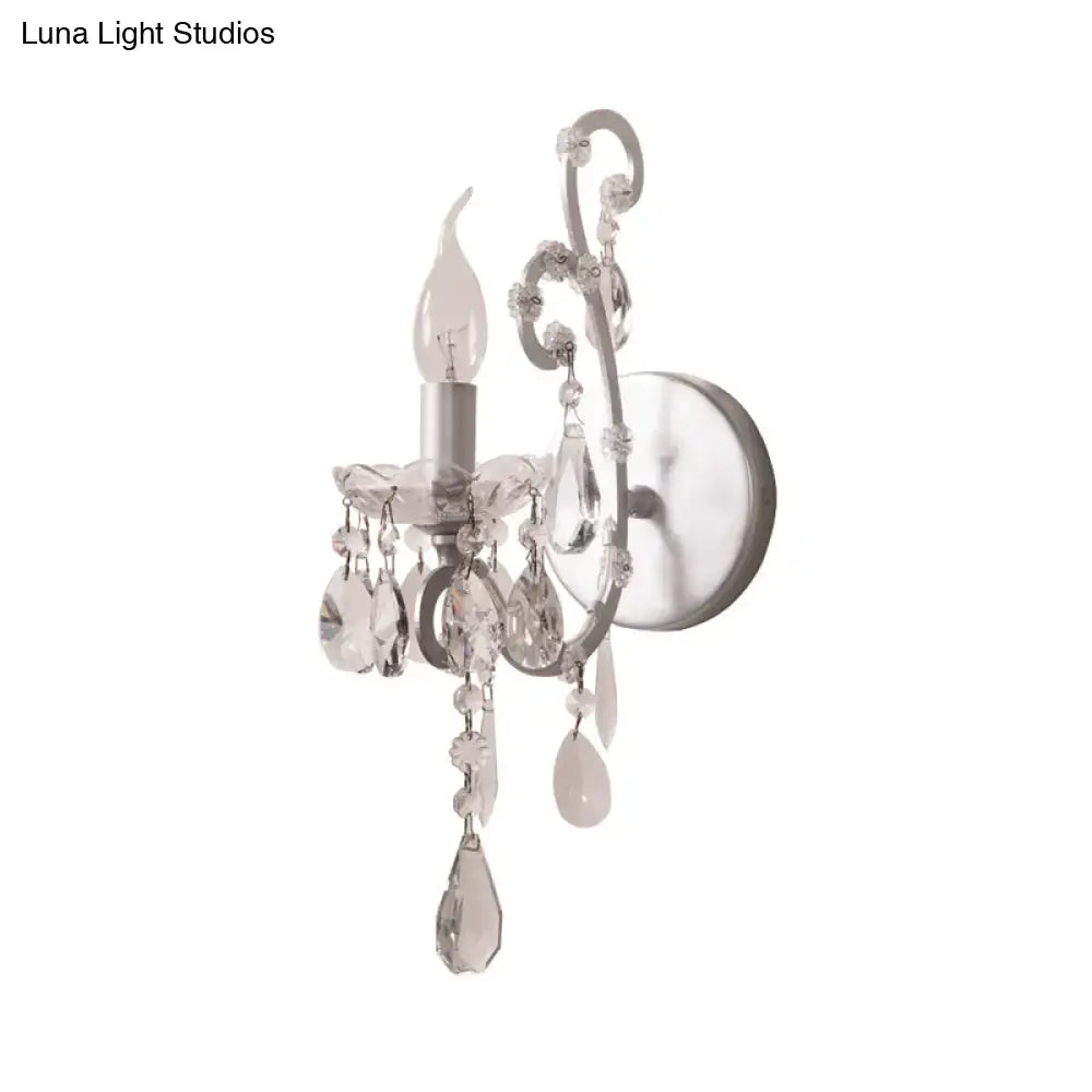 Crystal Drop Wall Sconce