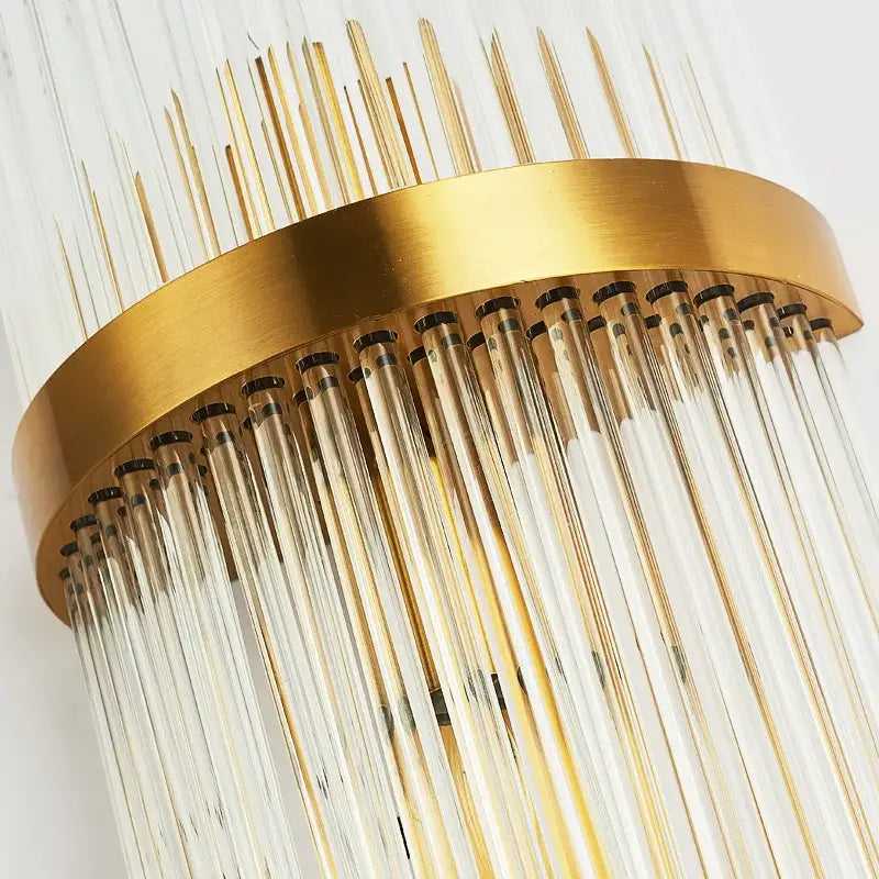 Crystal Gold Wall Lamp with LED Technology