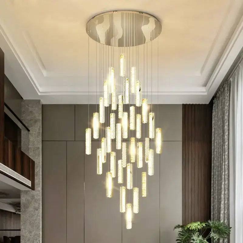 Crystal Spiral Chandelier Light
