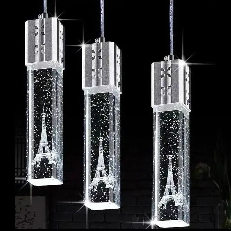 Gold Crystal Bubble Pendant Light for Dining