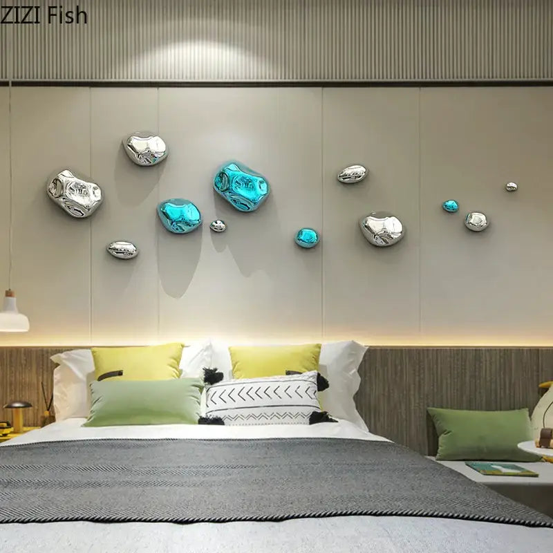 Metallic Rock Wall Decor