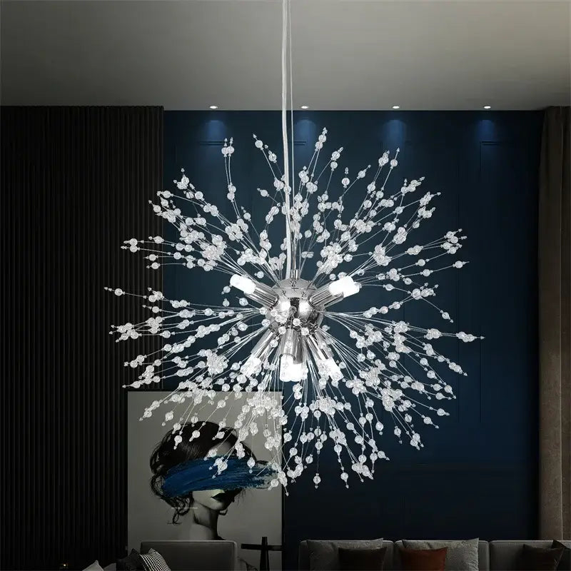 Gold Sputnik Chandelier Mid-Century Modern Style