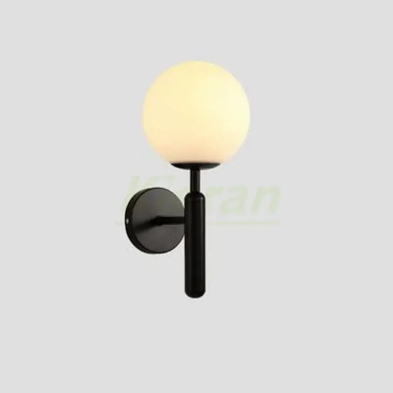Gold Frosted Glass Bedroom Sconce