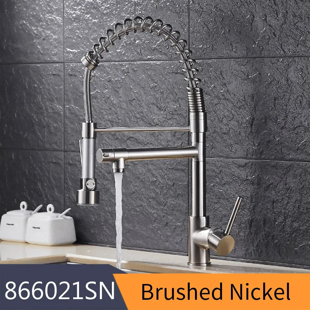 Gold Spring Kitchen Faucet