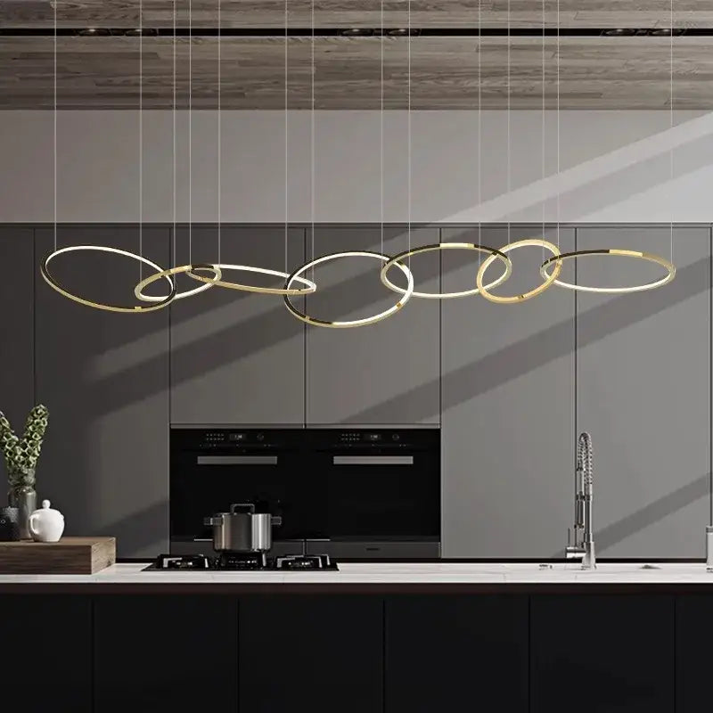 Gold Pendant Kitchen Lamp