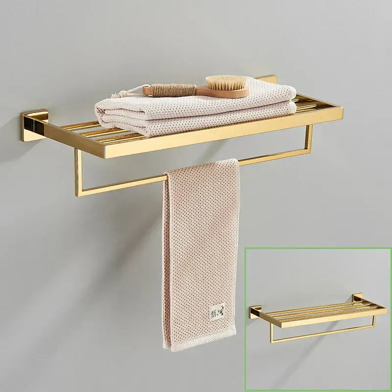 Gold Wall Towel Rack