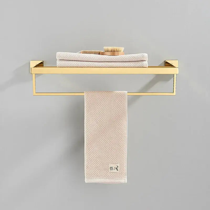 Gold Wall Towel Rack