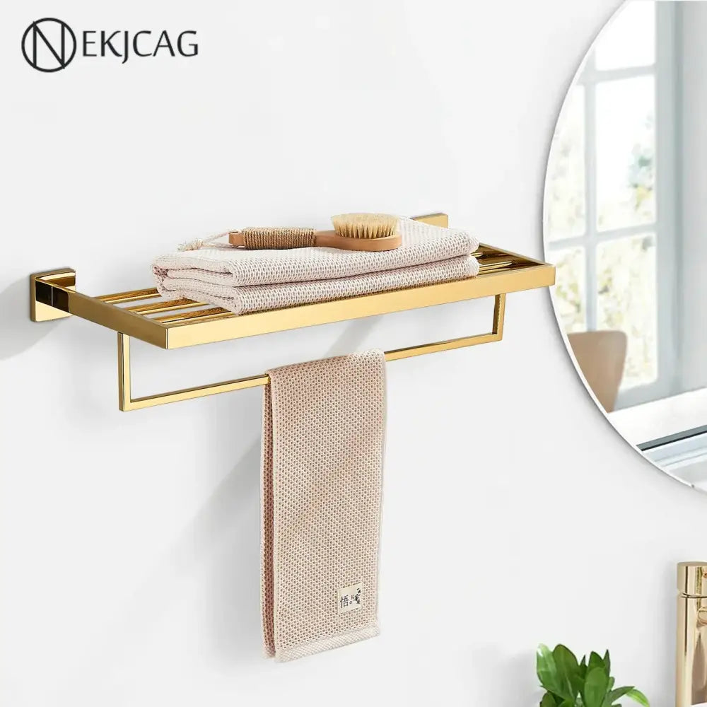 Gold Wall Towel Rack