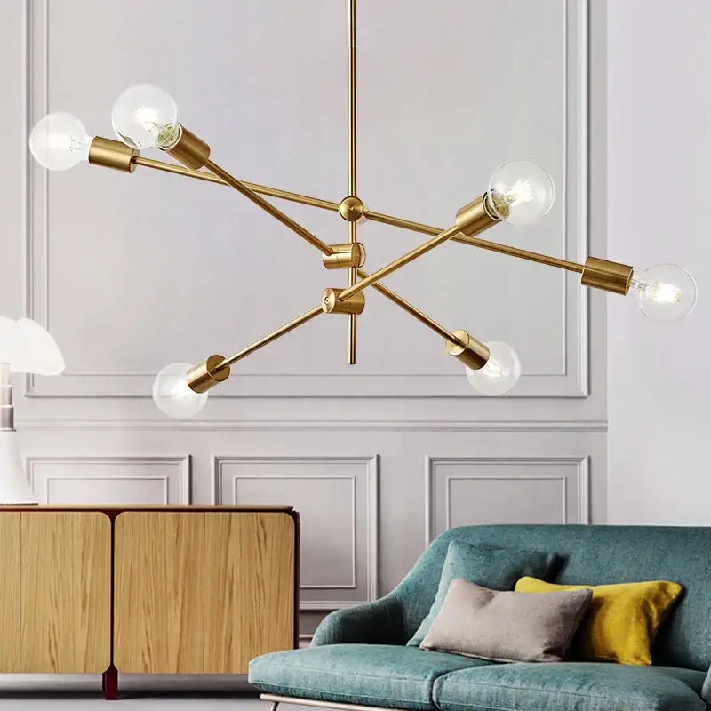 Gold Globe Pendant Light 1 To 6 Lights