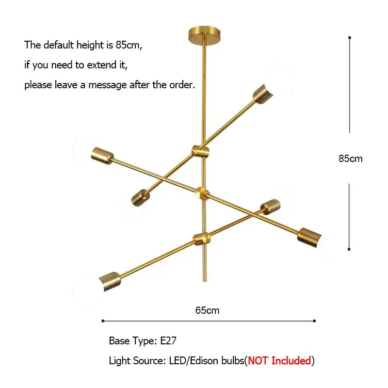 Gold Globe Pendant Light 1 To 6 Lights