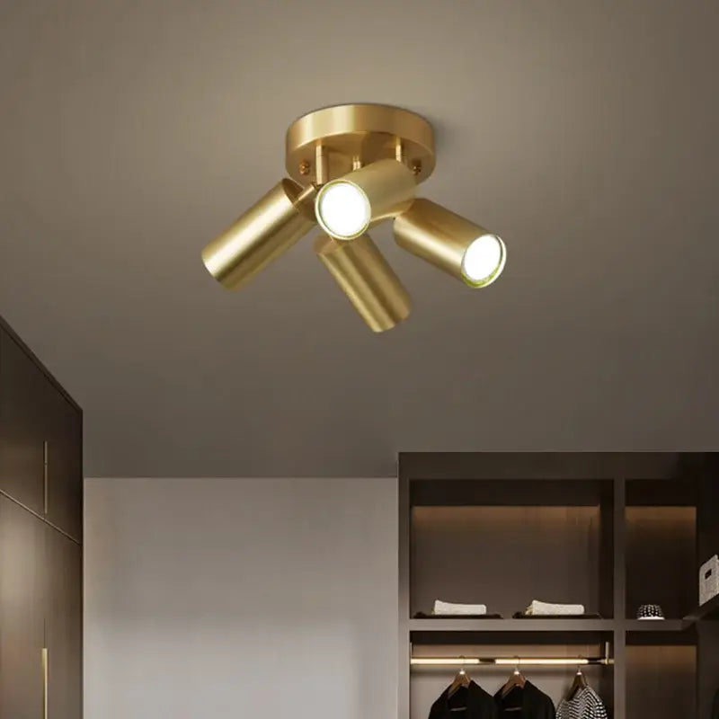 Brass Adjustable Ceiling Light