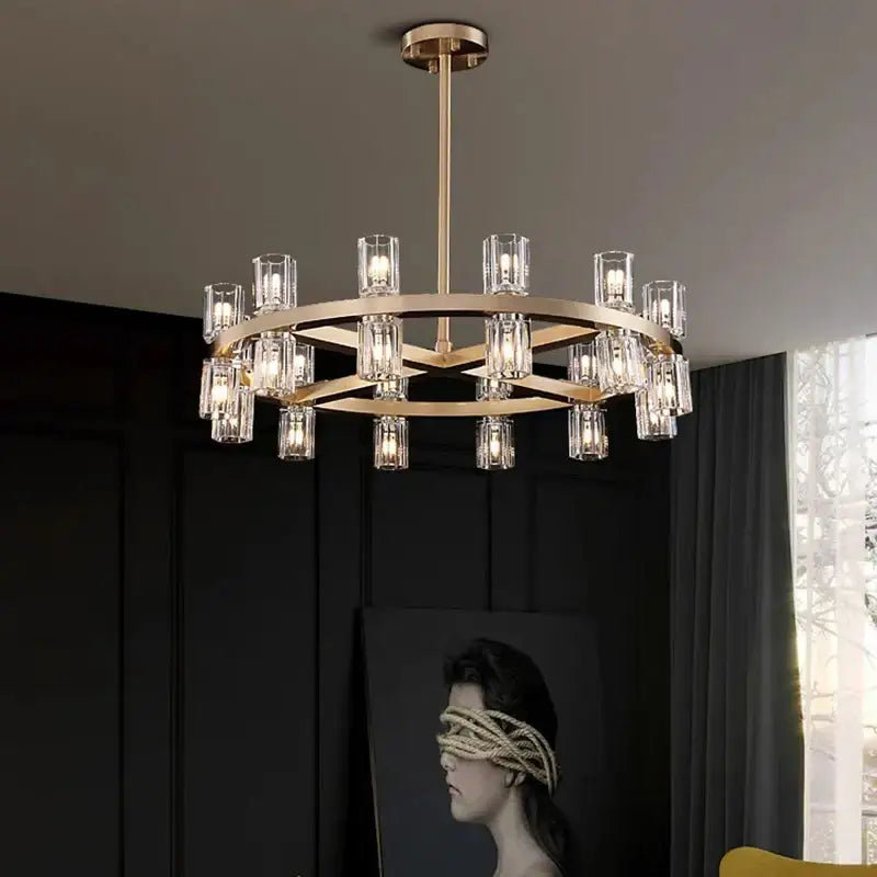 Copper Tier Chandelier Pendant