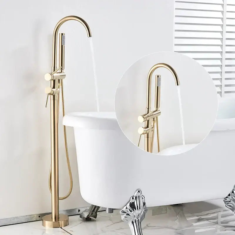Gold Tub Sink Faucet