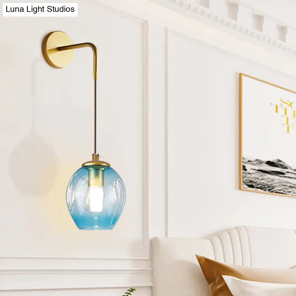 Gold Tulip Wall Lamp
