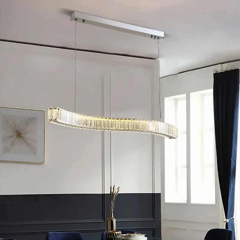 Gold Crystal LED Chandelier Silver or Gold