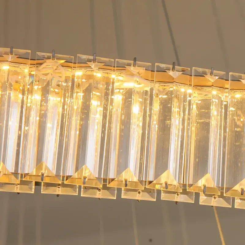 Gold Crystal LED Chandelier Silver or Gold