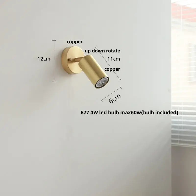 Gold Walnut Wall Sconce