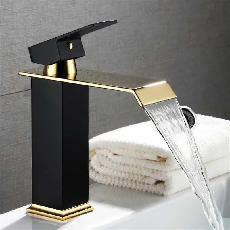 Gold Mixer Bathroom Faucet